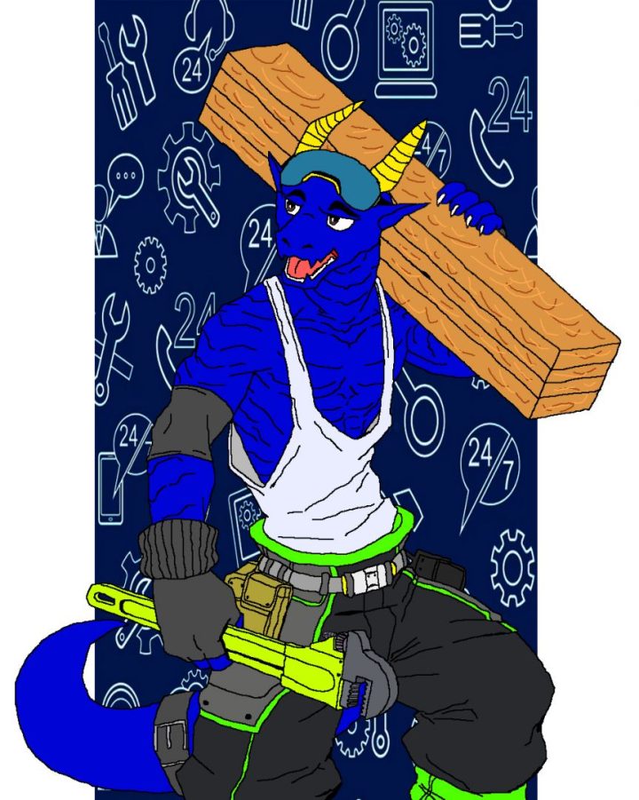 Nueva actualización de mi fursona esta basado el