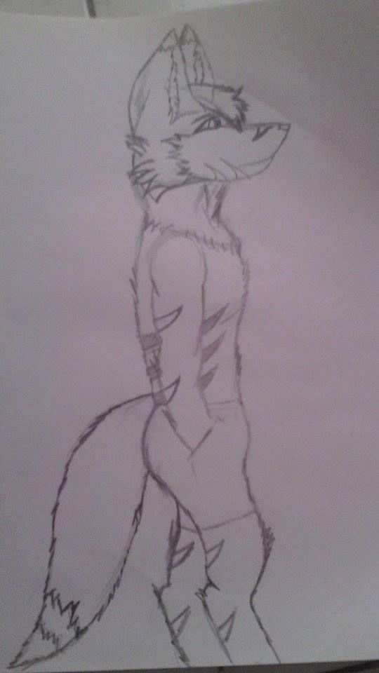 por fin un avanse de mi fursona en