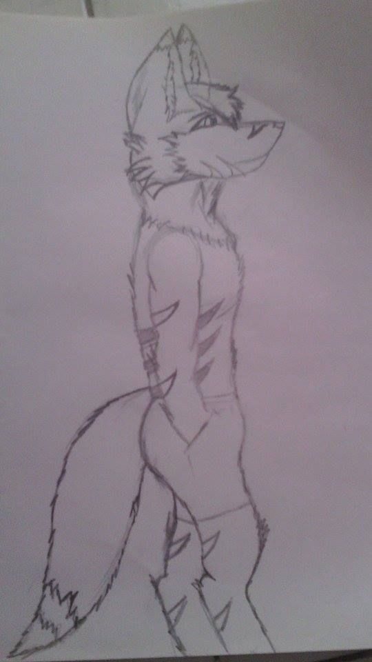 por fin un avanse de mi fursona en