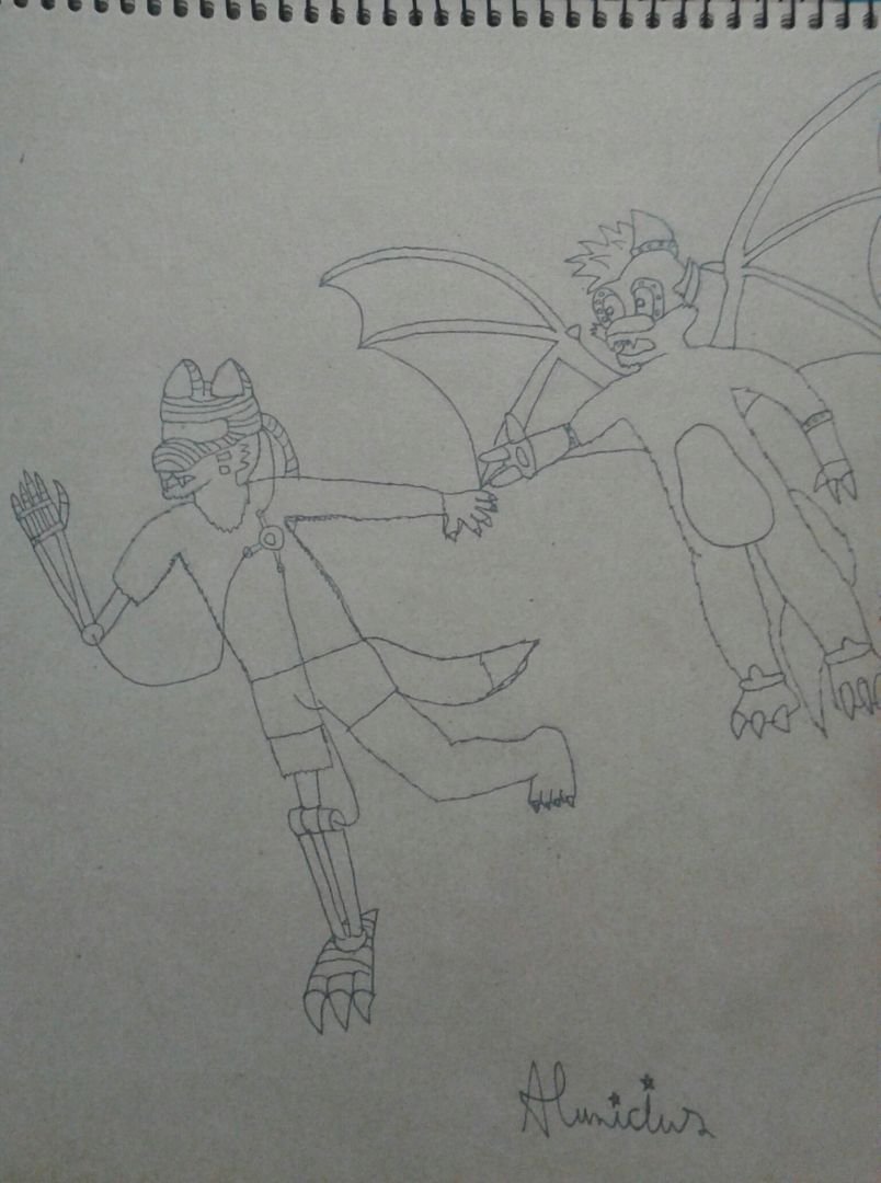 Con Denki Dragon tratando de salvrame