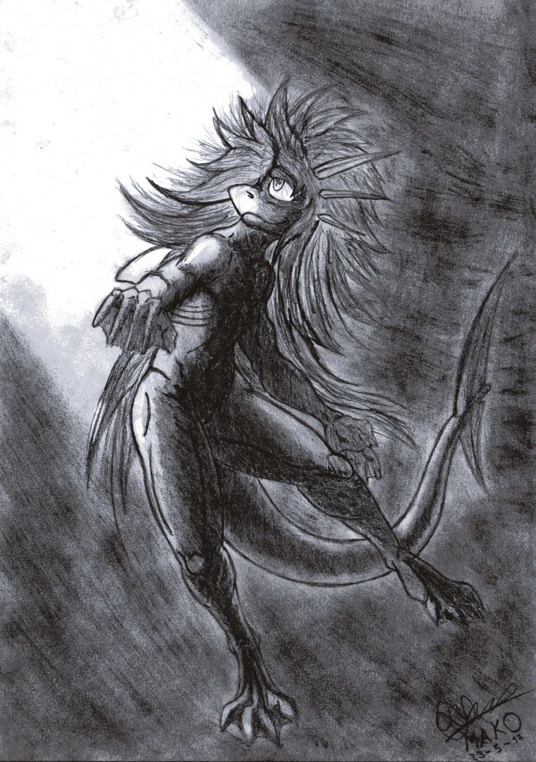 mako, mi fursona, lo adoro y hoy se
