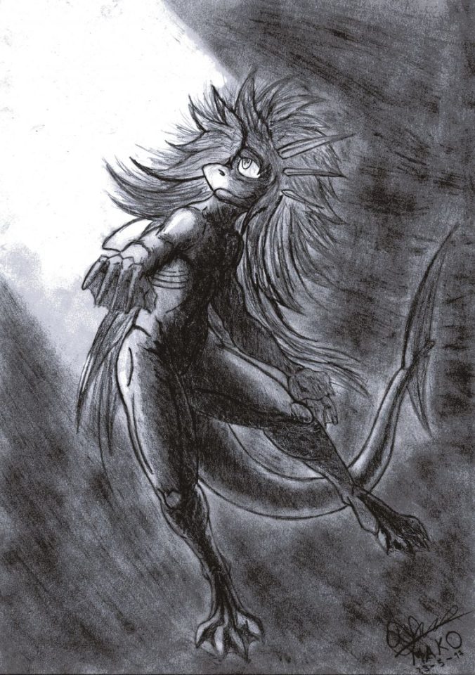 mako, mi fursona, lo adoro y hoy se