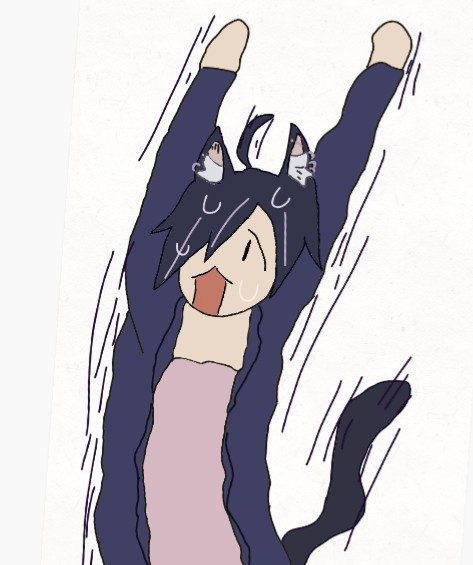 Tremendo susto se dio la hameneko
