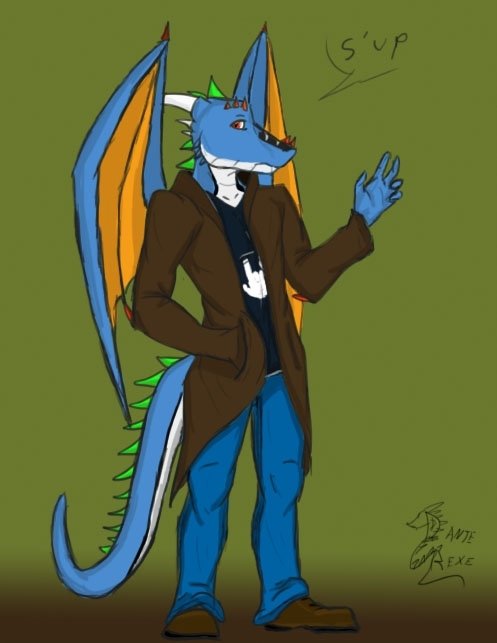 esta es mi fursona :B Dante Rexe