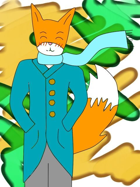 Primer dibujo que hize a digital. Un zorro