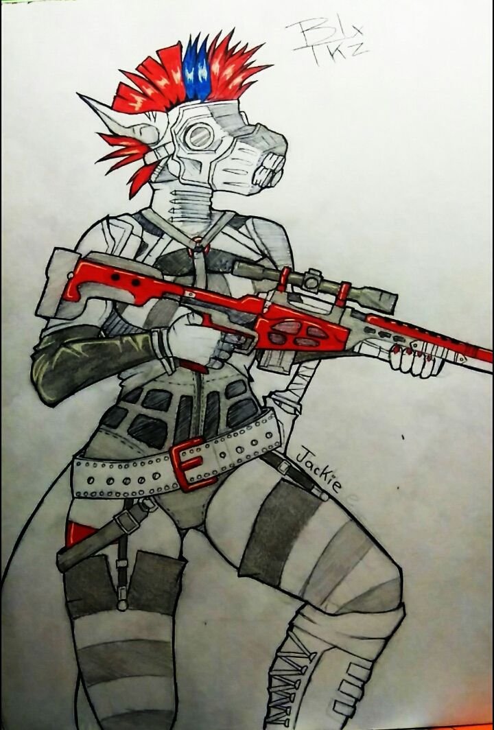 Un dibujo Steampunk de uno de mis personajes,