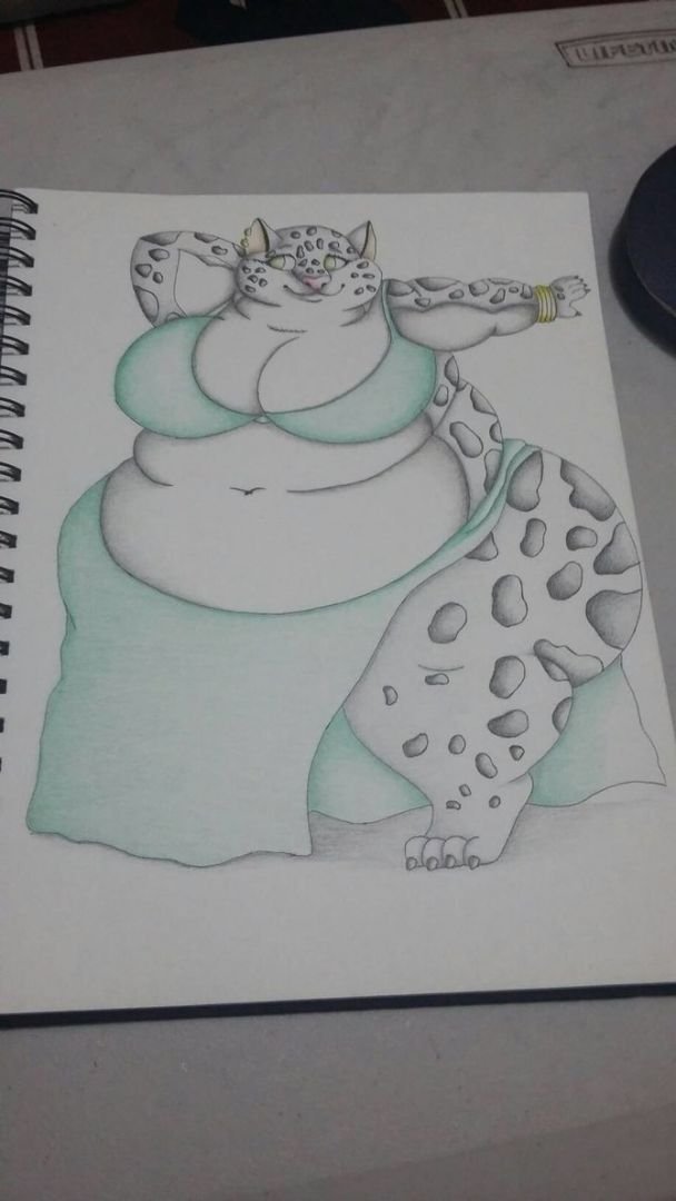 snow tiger colored