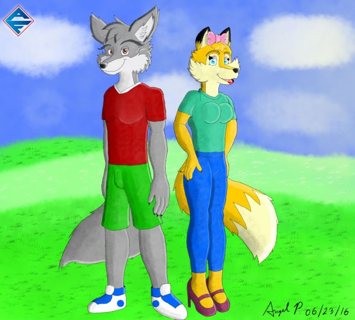 Art Trade para: Roke Fox &amp; Anna Fox
