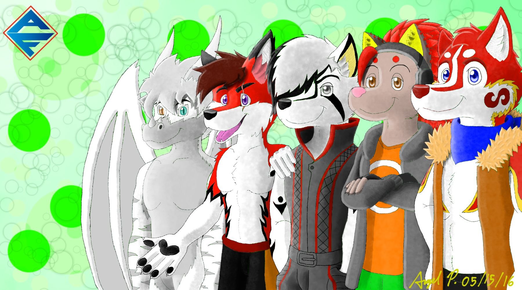Yo y mis amigos artisas de furry latino: