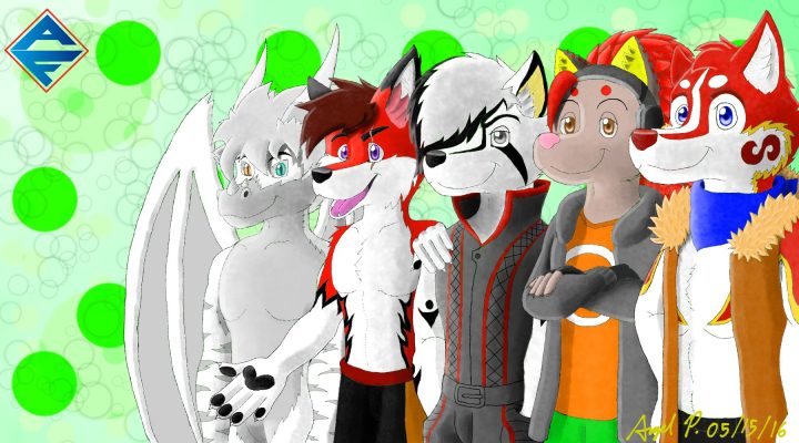 Yo y mis amigos artisas de furry latino: