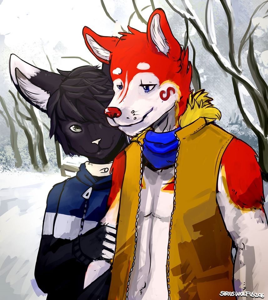 Art Trade hecho por mi amigo Sirius Wolfus