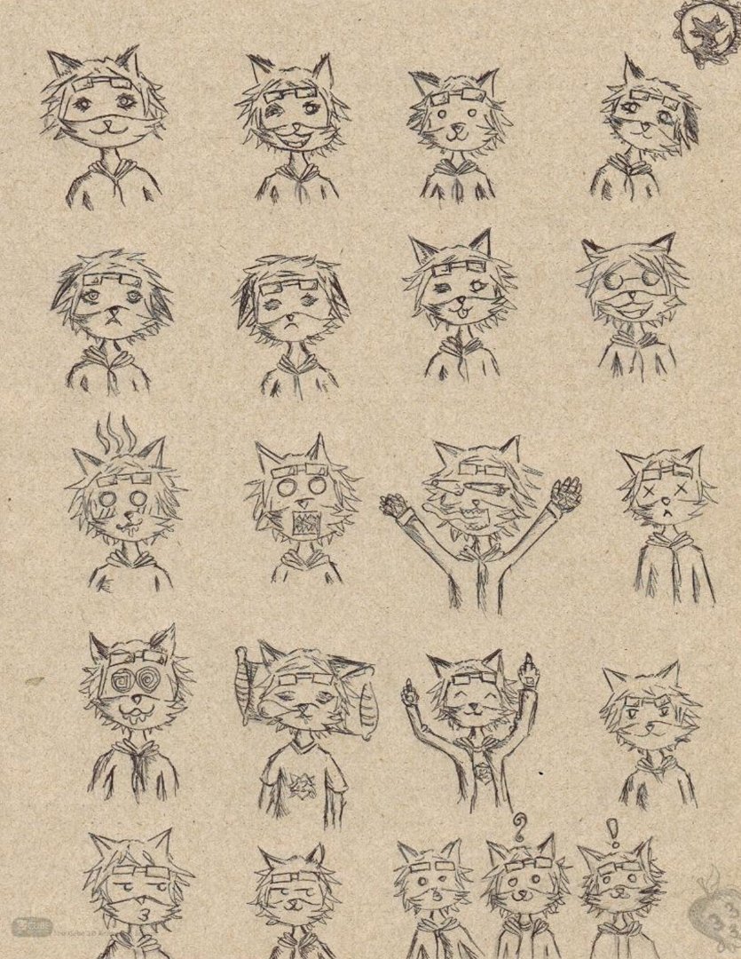 He aqui algunas expresiones faciales. owo