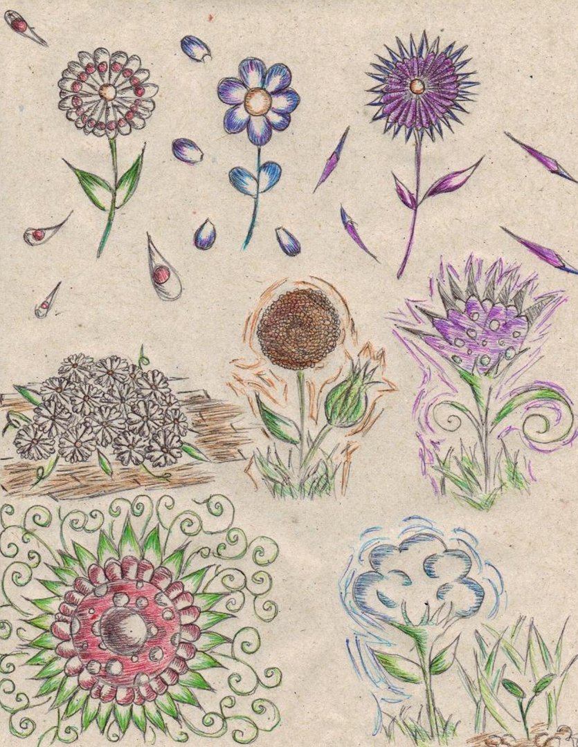 Mi version de algunos floresillas jejeje.