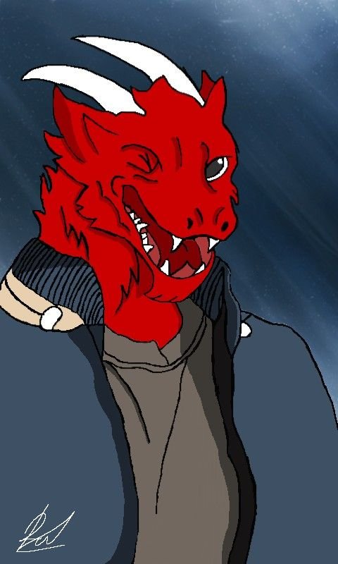 dibujo de mi fursona echo por mua osea