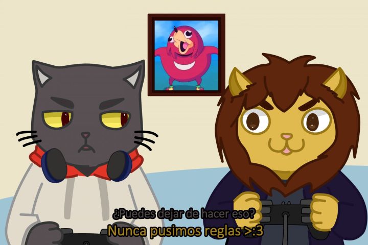 Noir y Aaron basado en Hataraku Onii-san