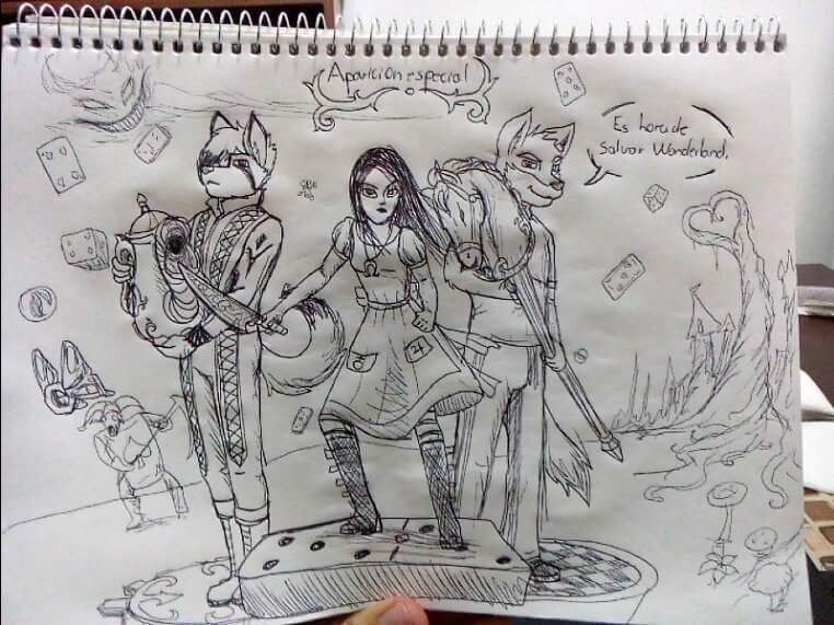 Mi fursona y la de mi amigo Carlos