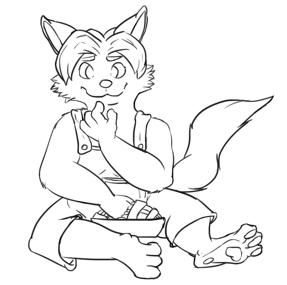 sketch de Gideon Grey de Zootopia talvez lo