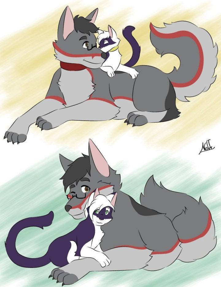 Cardex y Vorty ferales, Por Nell http://www.furaffinity.net/user/nell-chan