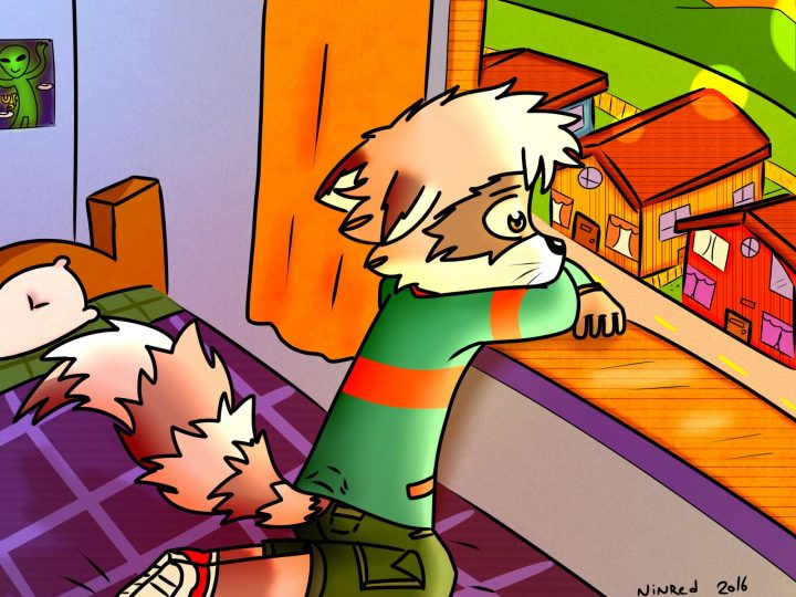 mirando la calle xd