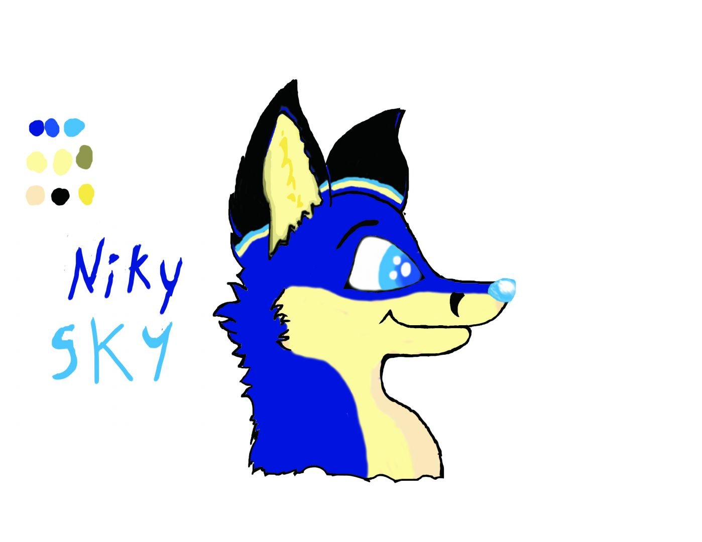 Hola! Soy NickySky! Un Zorro Azul! ;)