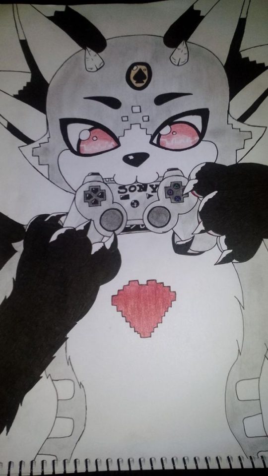 Aqui pintado xD