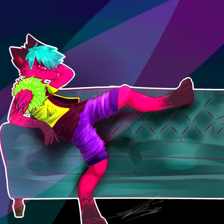 fursona aleatoria, se llama Crunks