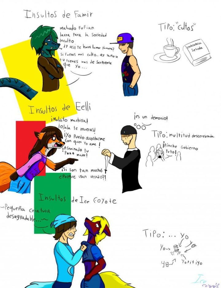 listilla de insultos…ahora con colores…guau…