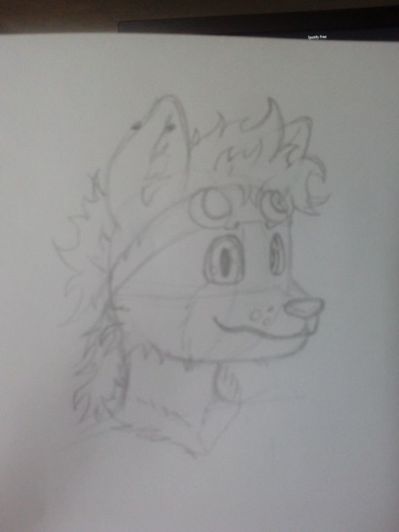 Dibujo rapido de Amane :v