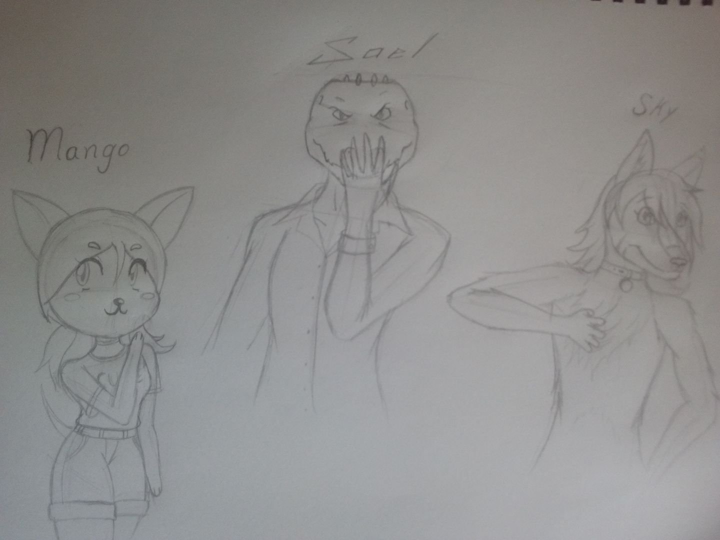 Dibujo inspirado en conversaciones con este par de