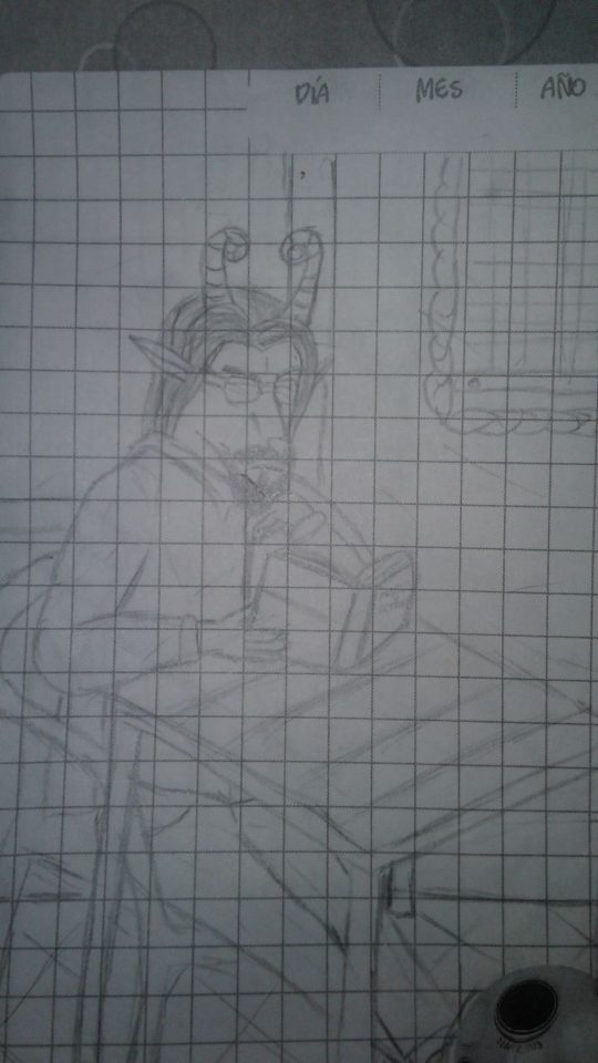boceto de mi profesor XD (boceto de dibujo