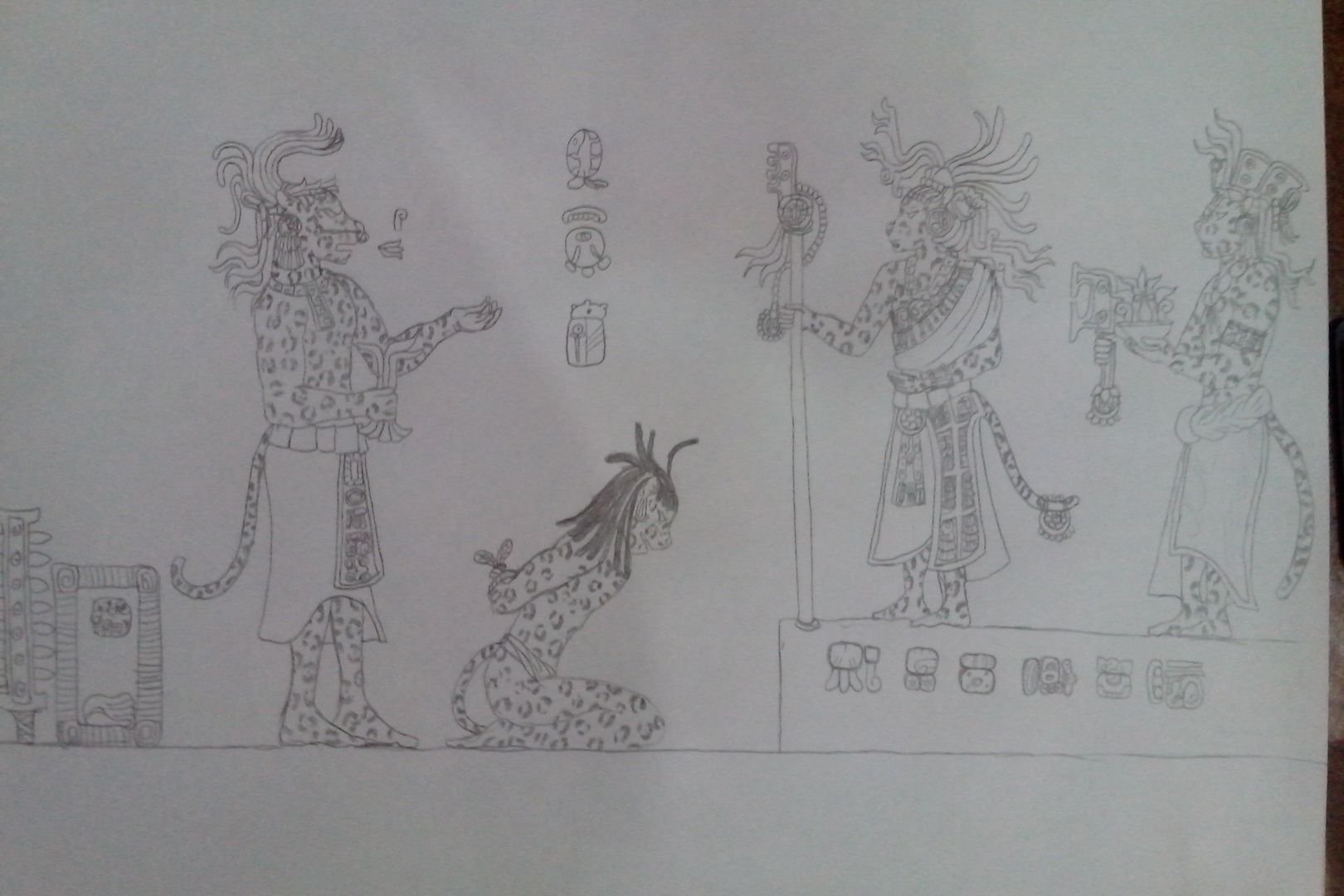 Murales de Bonampak en furry.