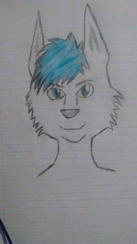 my fursona blue ayyy lit XD