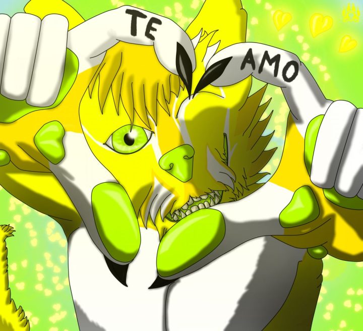 un hermoso dibujo dedicado a una persona muy especial para mi, espero que sea muy muy feliz en este dia ^w^