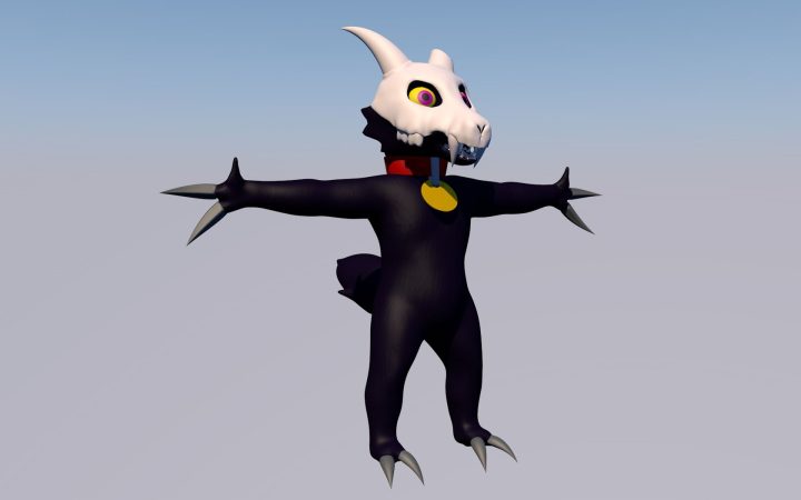 un modelo en 3D que hice de king de the owl house