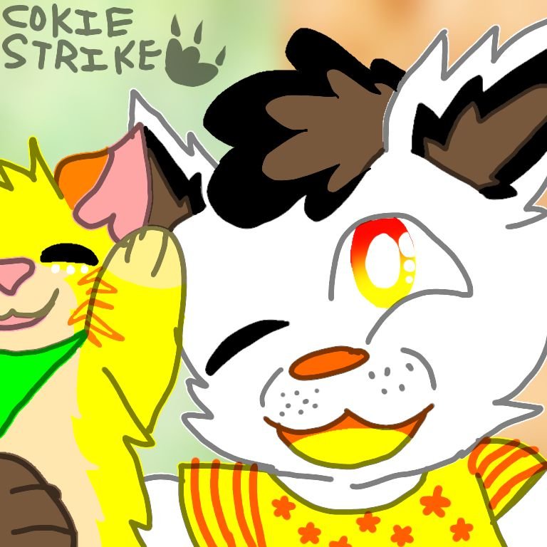 greenpaw y cokie......no se porque lo dibuje pero