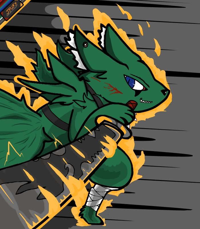 Un oc furry que tengo , diria mas