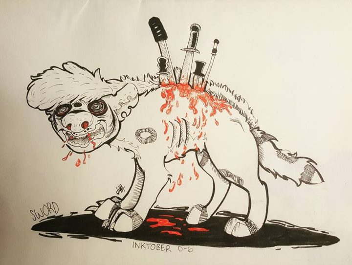 Uno de Inktober de mi Bomber.