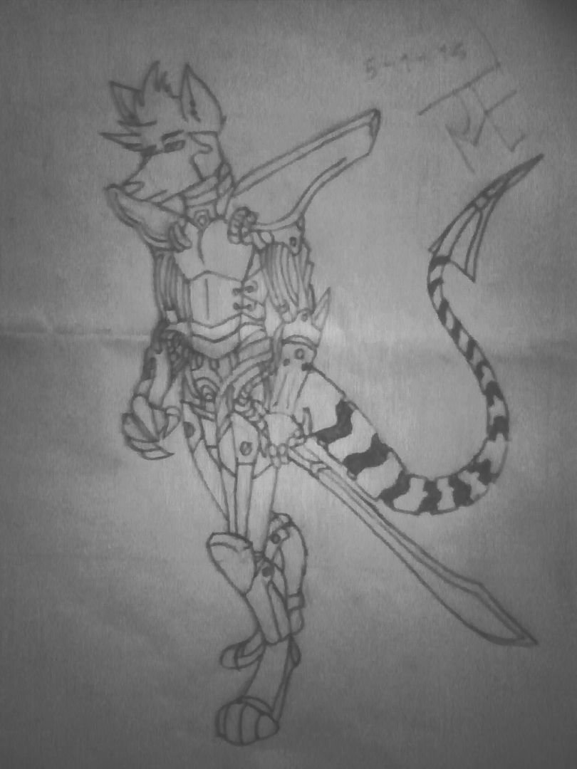 este diseño de mi fursona es bastante viejo