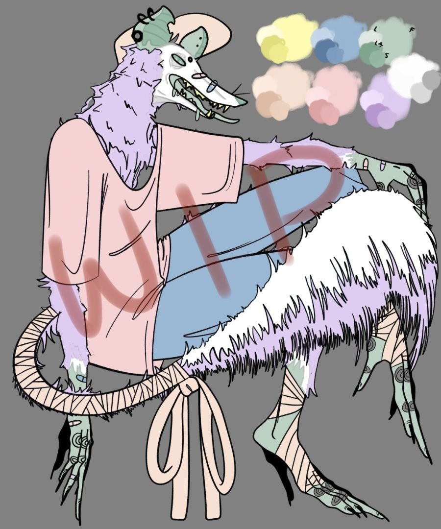 Un pequeño wip de mi fursona