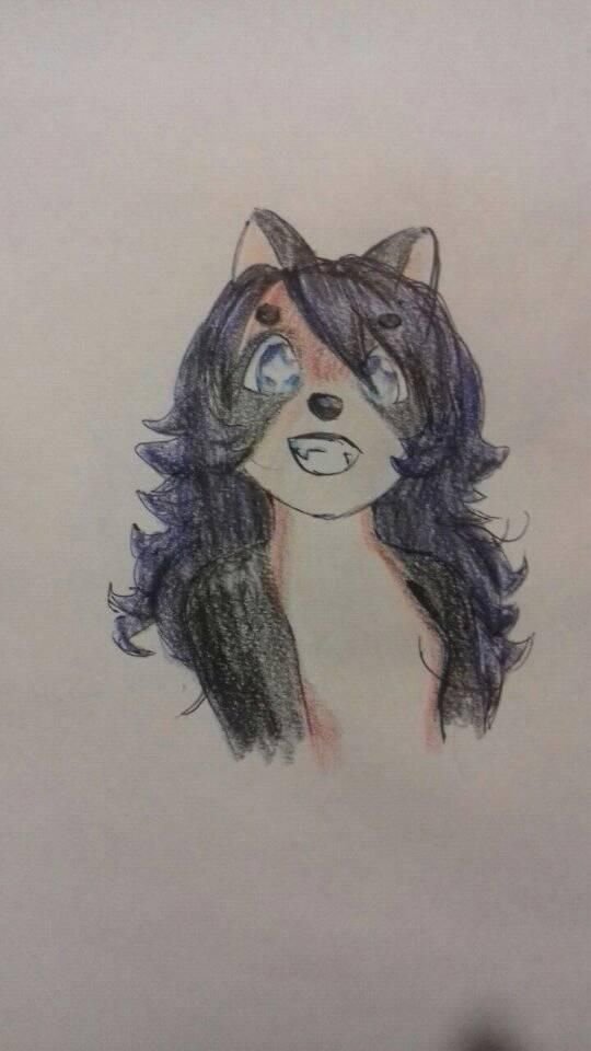 un pequeño experimento que hice dibujando mi fursona