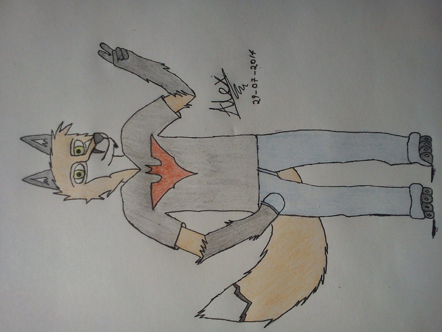 Finalmente termine mi fursona, talves tenga algunos errores