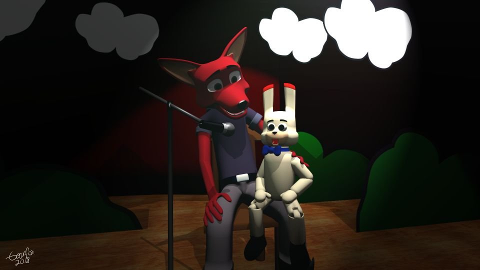 Una pequeña función de ventriloquia. Aunque por las