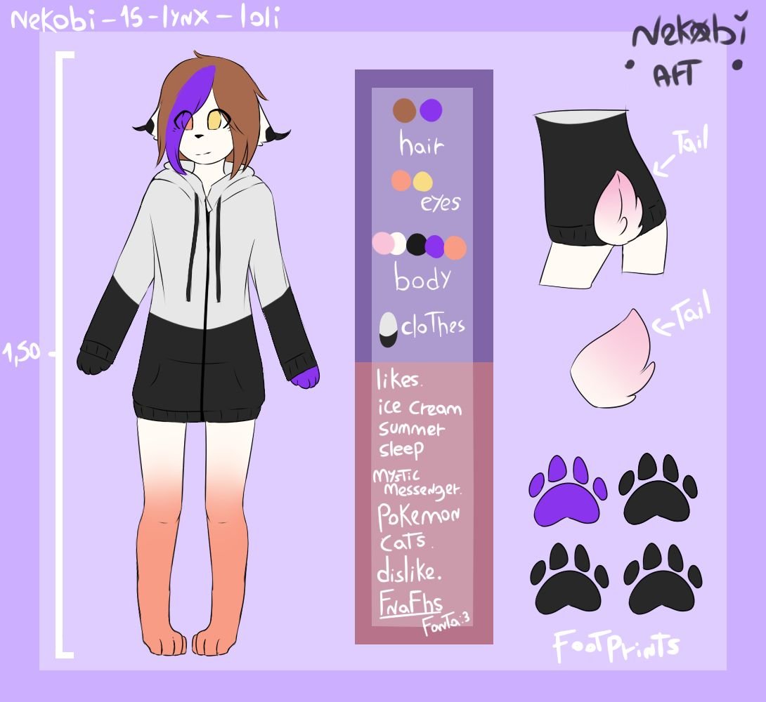 la ref de mi fursona bv