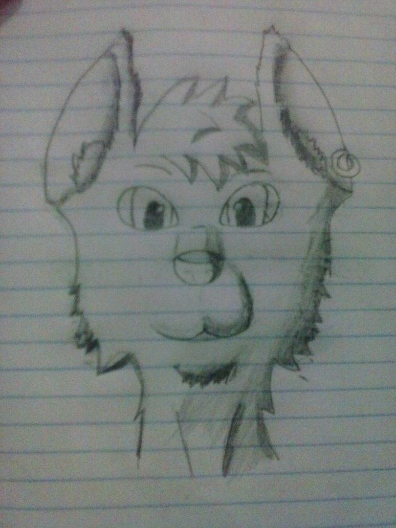 primer boceto de mi fursona