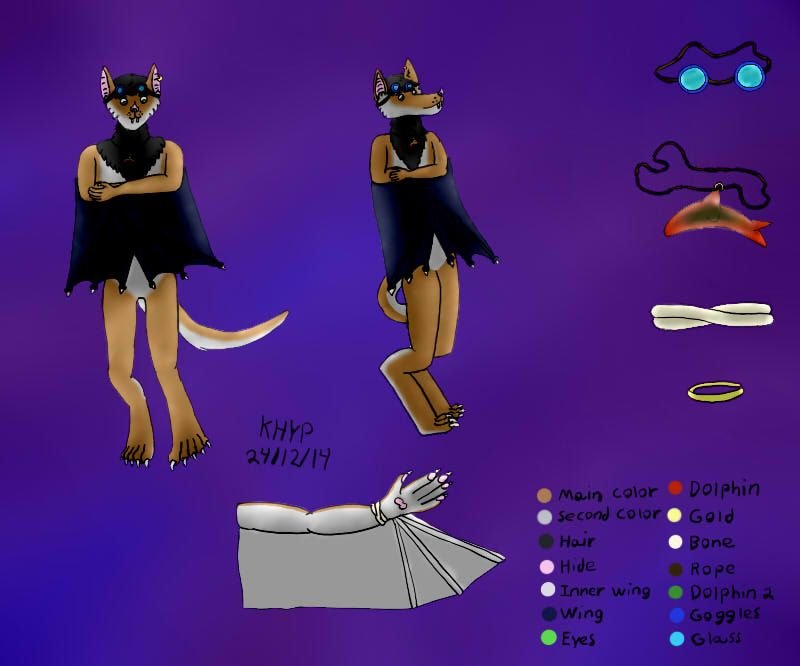 Mi primera referencia de mi fursona, me costo