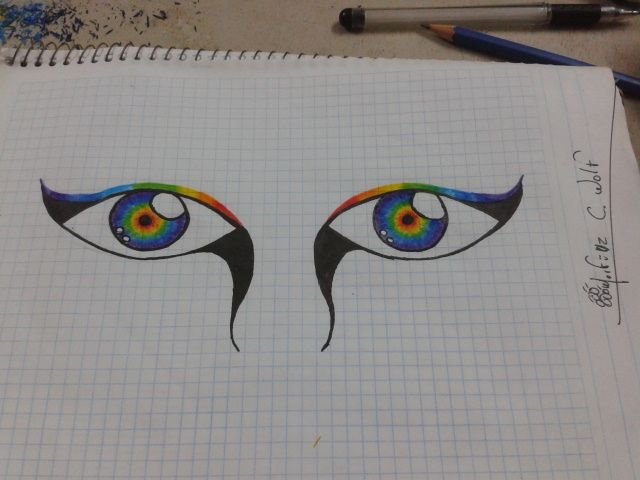 como me quedaron los ojos?