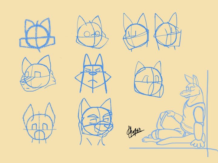 Mis primeros dibujos, pero en boceto :3 Lo