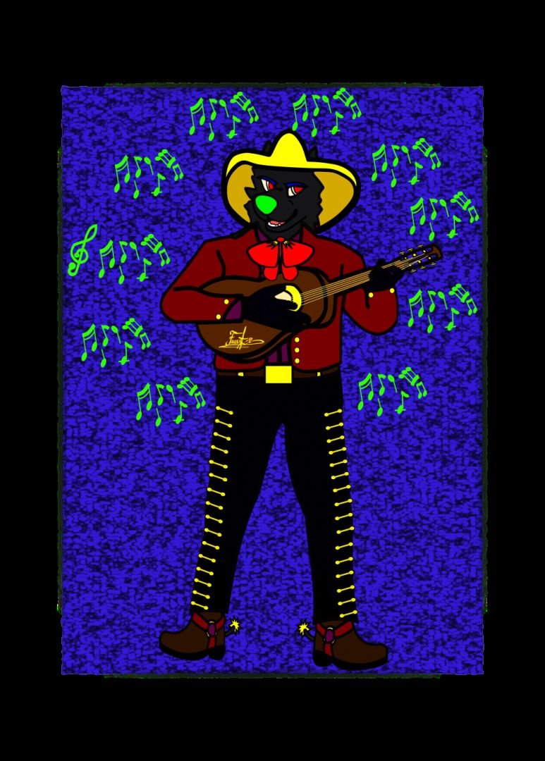 Este soy yo tacando en una serenata hace