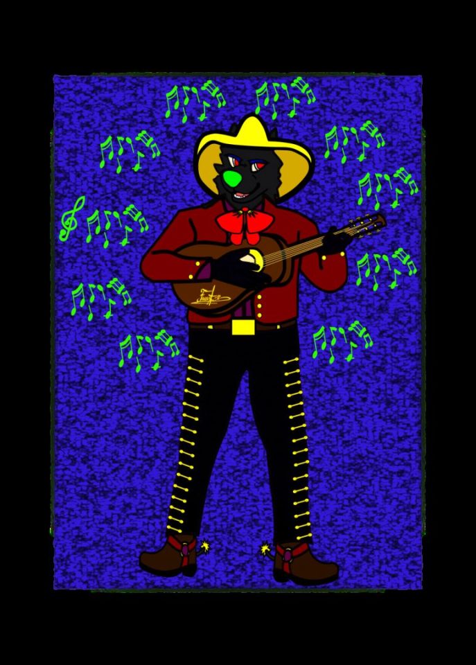 Este soy yo tacando en una serenata hace
