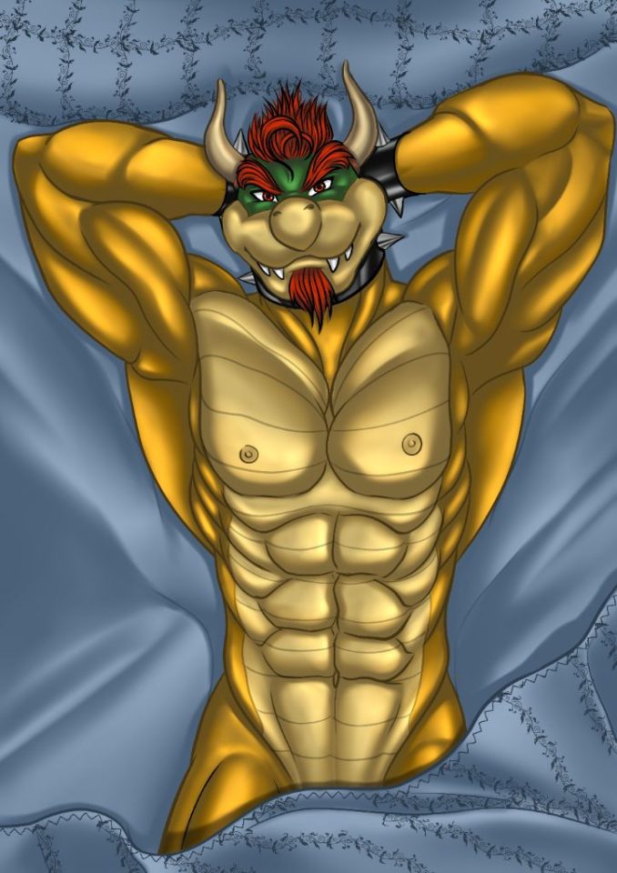 Hice un fanart de bowser para los fans.